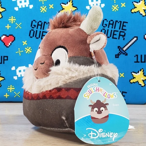 Squishmallow Sven the Reindeer Frozen 5" UltraSoft Disney Pixar Movie Plush NWT - Picture 6 of 12